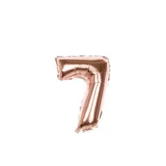 GENERICO - Globo Numero 7 Oro Rosado 40 pulgadas