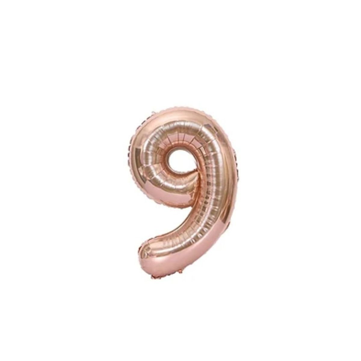 GENERICO - Globo Numero 9 Oro Rosado 40 pulgadas