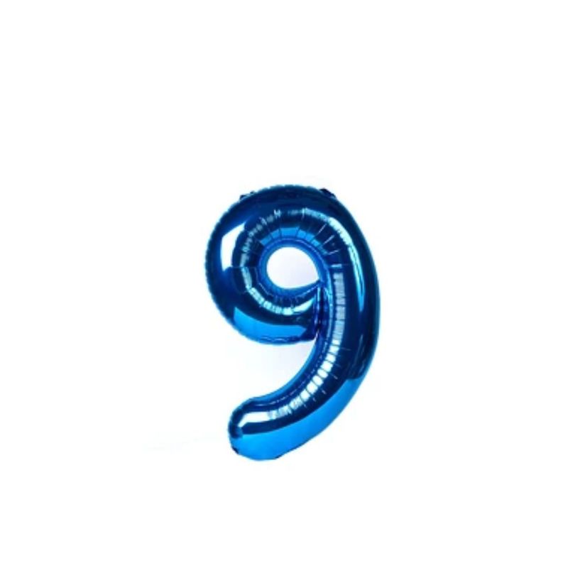 GENERICO - Globo Numero 9 Azul 40 pulgadas