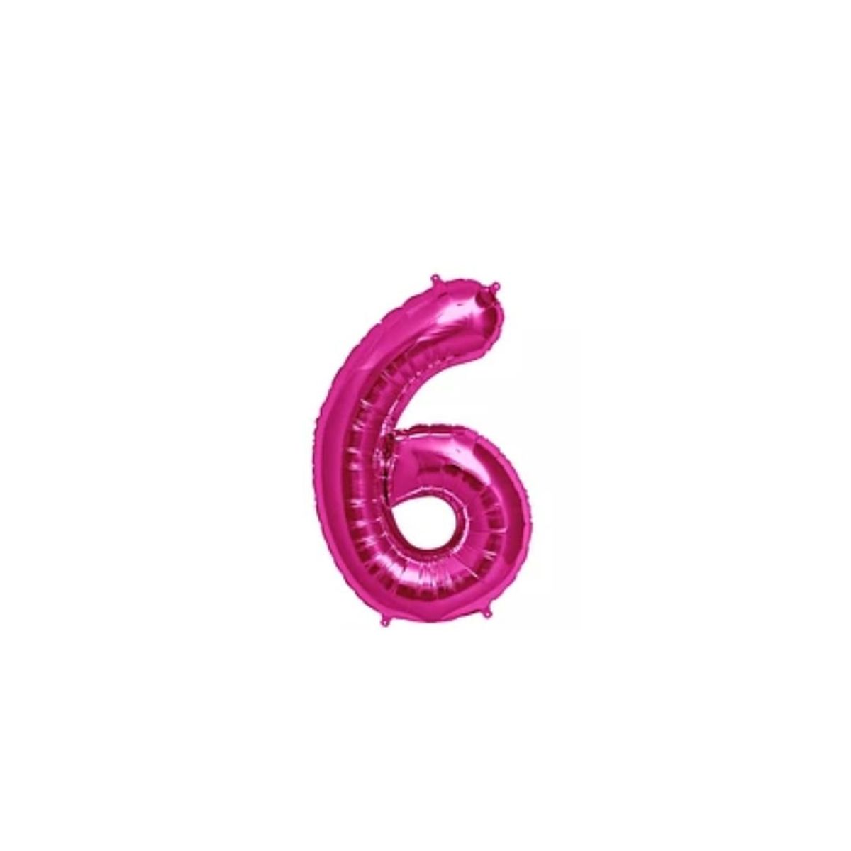 GENERICO - Globo Numero 6 Rosa 40 pulgadas