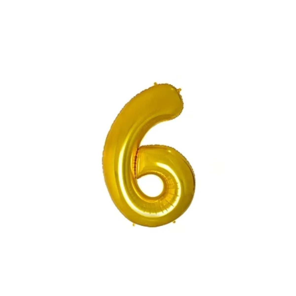 GENERICO - Globo Numero 6 Dorado 50 pulgadas