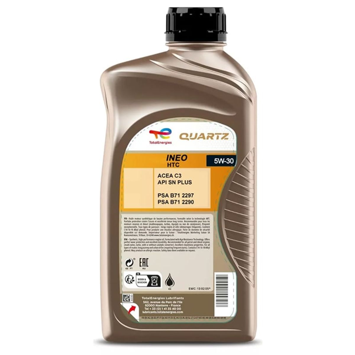 TOTAL - Aceite Motor Total 5W30 Htc 1 Litro