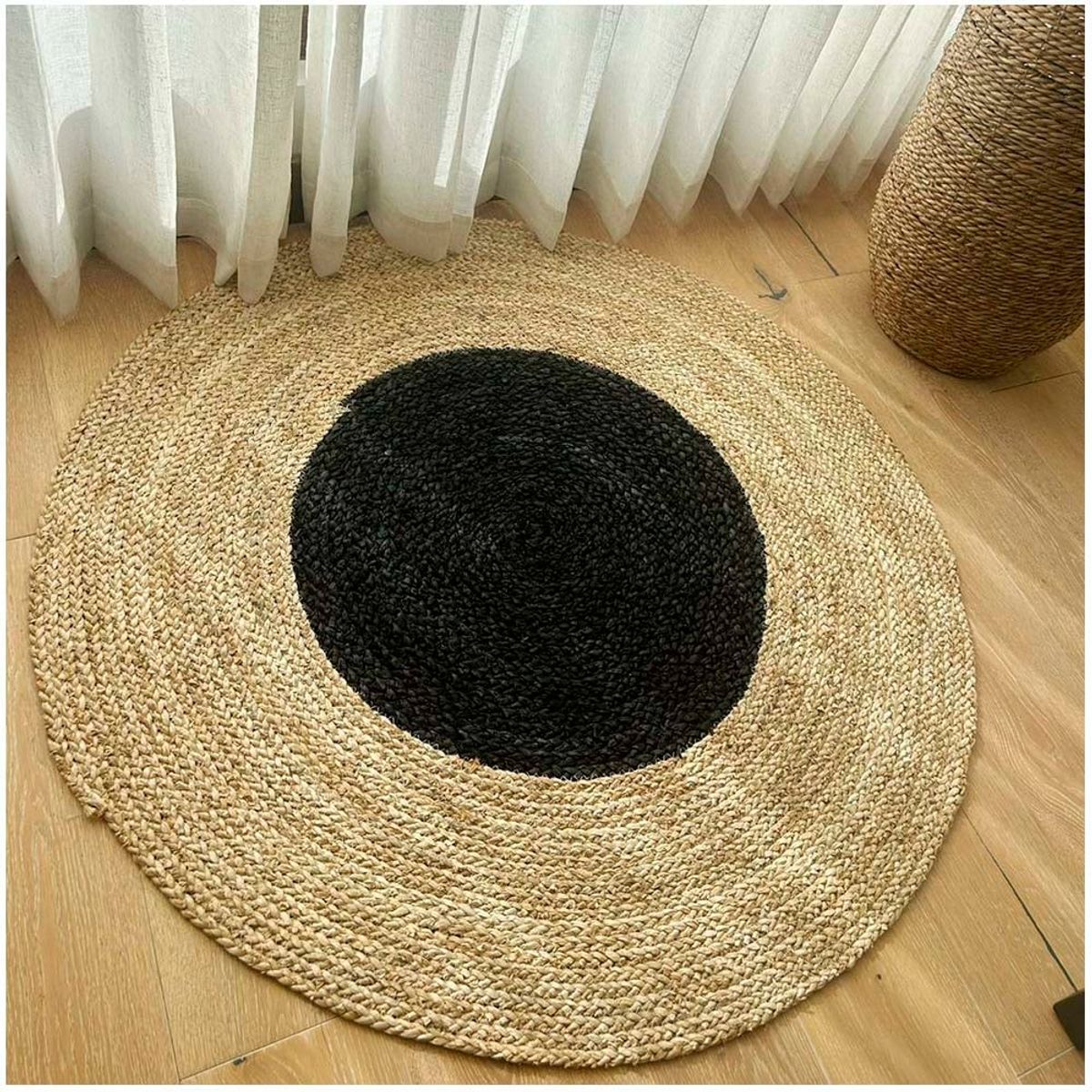GENERICO - Alfombra redonda Yute  120CM
