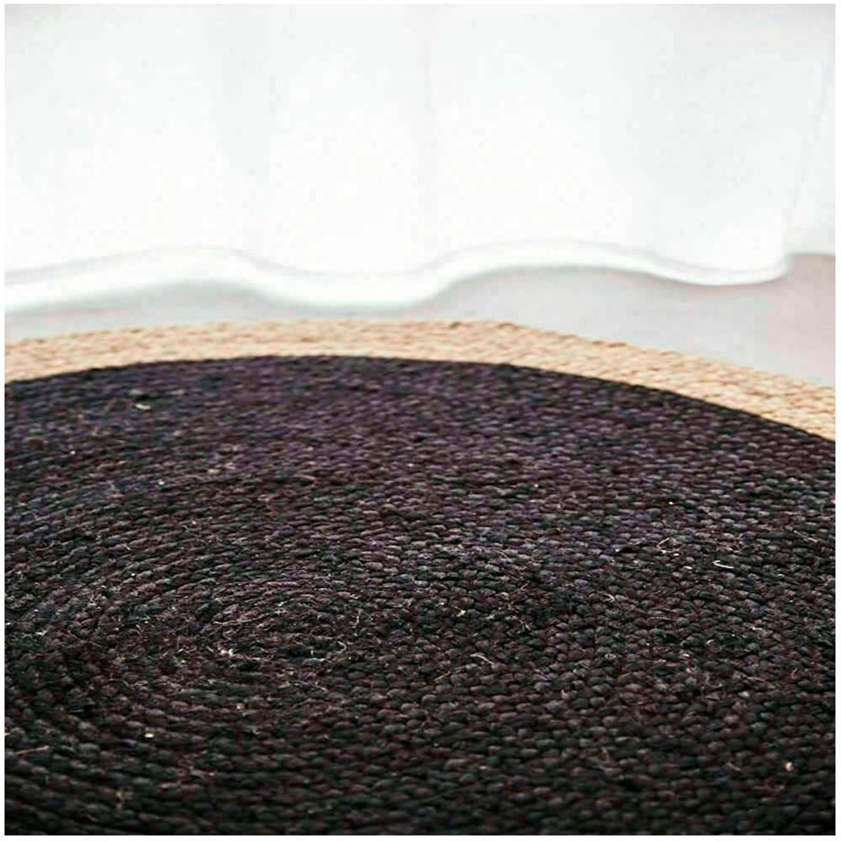 GENERICO - Alfombra redonda Yute  120CM