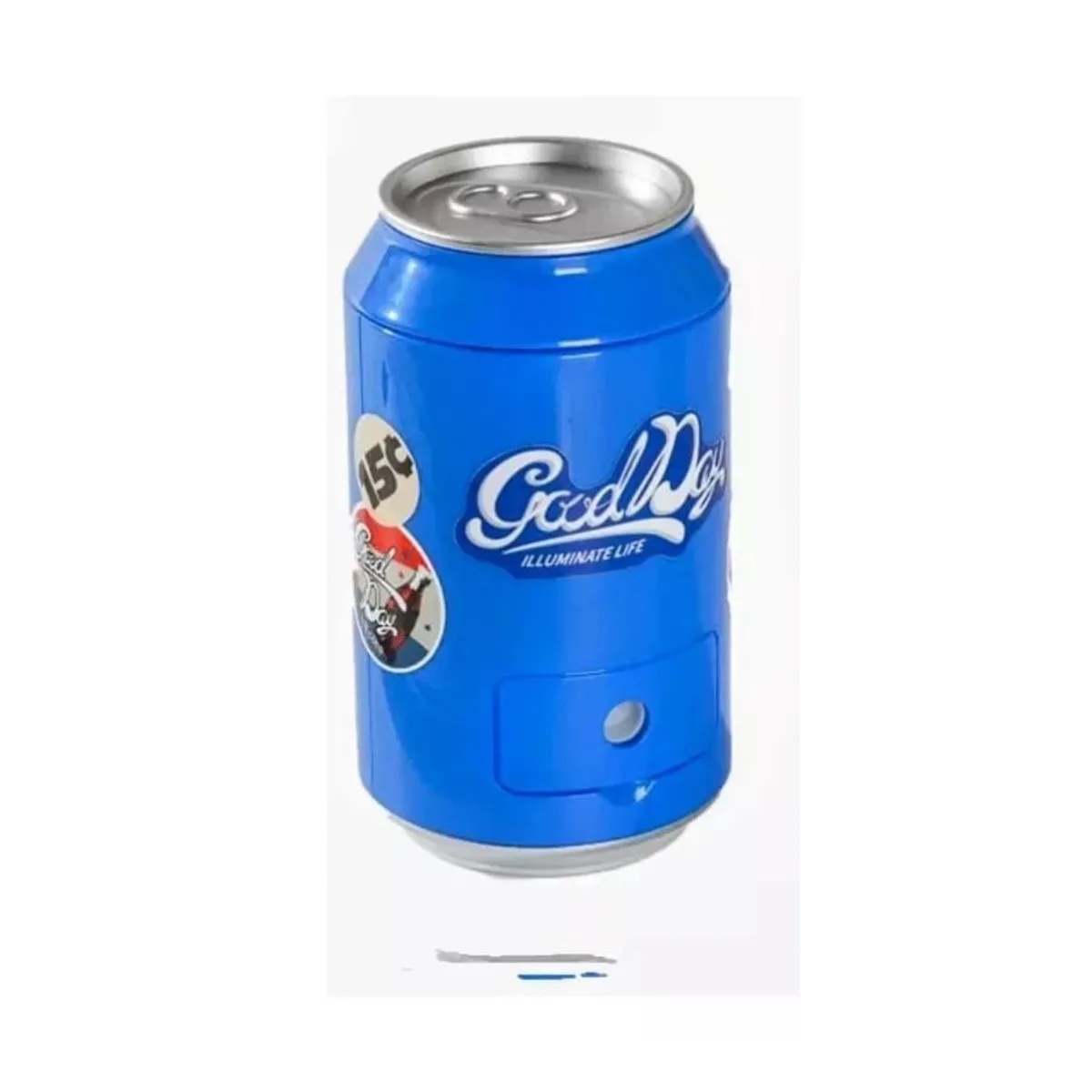 GENERICO - Lampara Con Forma De Lata De Soda Y Sacapuntas Stickers Usb Azul
