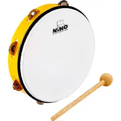GENERICO - Pandereta Niño 10 +Baqueta Meinl Nino Percussion Yellow