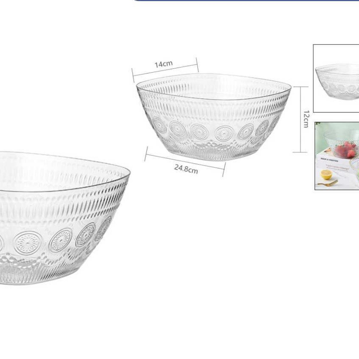 GENERICO - Fuente  Ensaladera Plastica