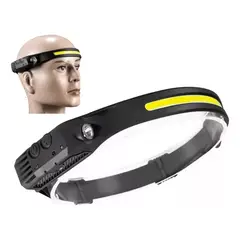 GENERICO - Linterna De Cabeza Recargable Head Lamp Linterna Minero Led