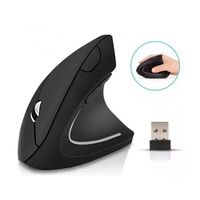 Mouse Vertical Inalámbrico Ergonómico Negro