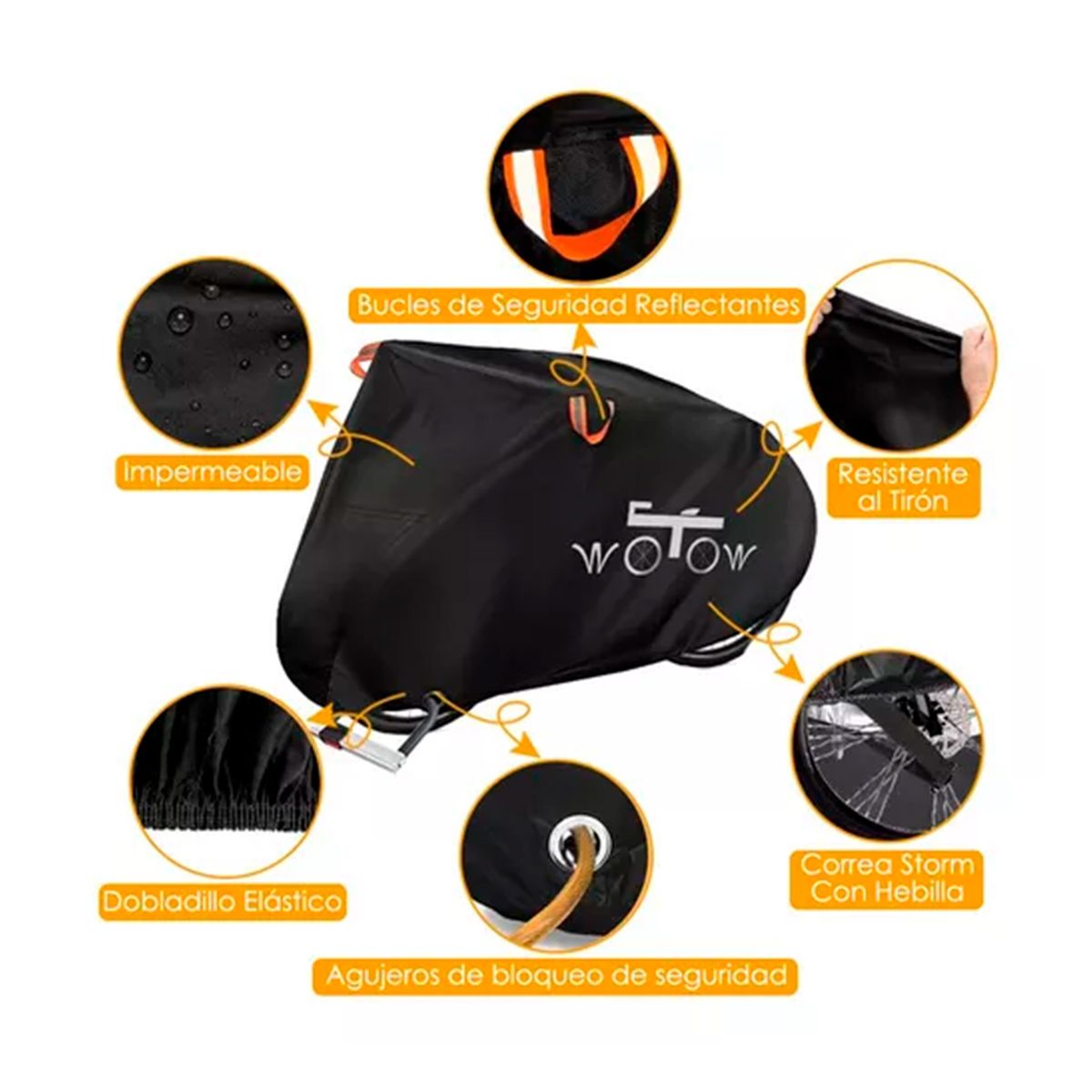 GENERICO - Funda Para Bicicleta Impermeable Y Anti-uv 110 X 200cm