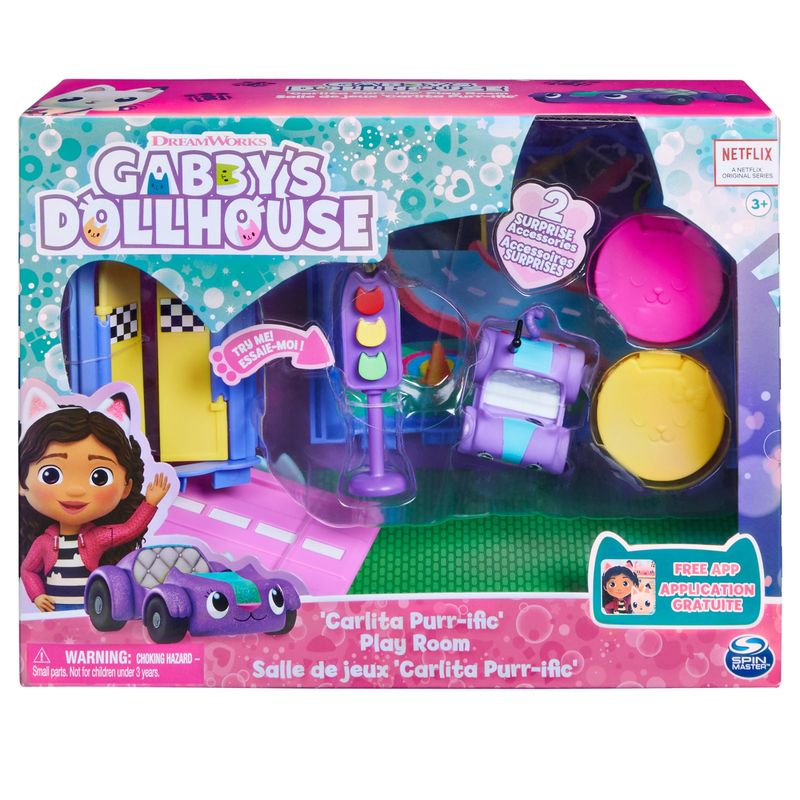 LA CASA DE GABBY - Sala De Juegos Carlita Purr-ific La Casa De Muñecas De Gabby