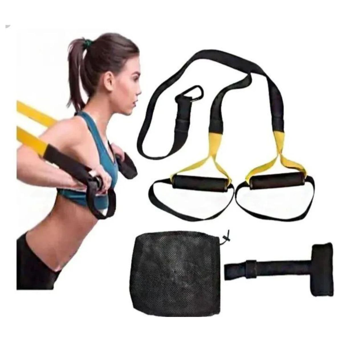 INVENCIBLE - BANDA DE EJERCICIOS SUSPENSION FITNESS Y CROSSFIT AK93