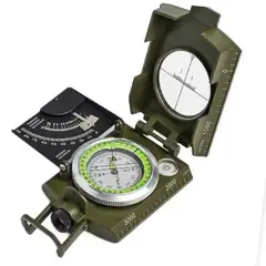 INVENCIBLE - BRÚJULA MILITAR DE SUPERVIVENCIA INCLINOMETRO FLUOR AA14