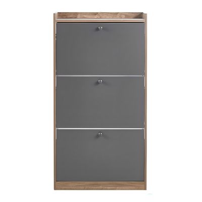 Imagen 2 del producto Zapatero Yori 3 niveles 18 pares gris