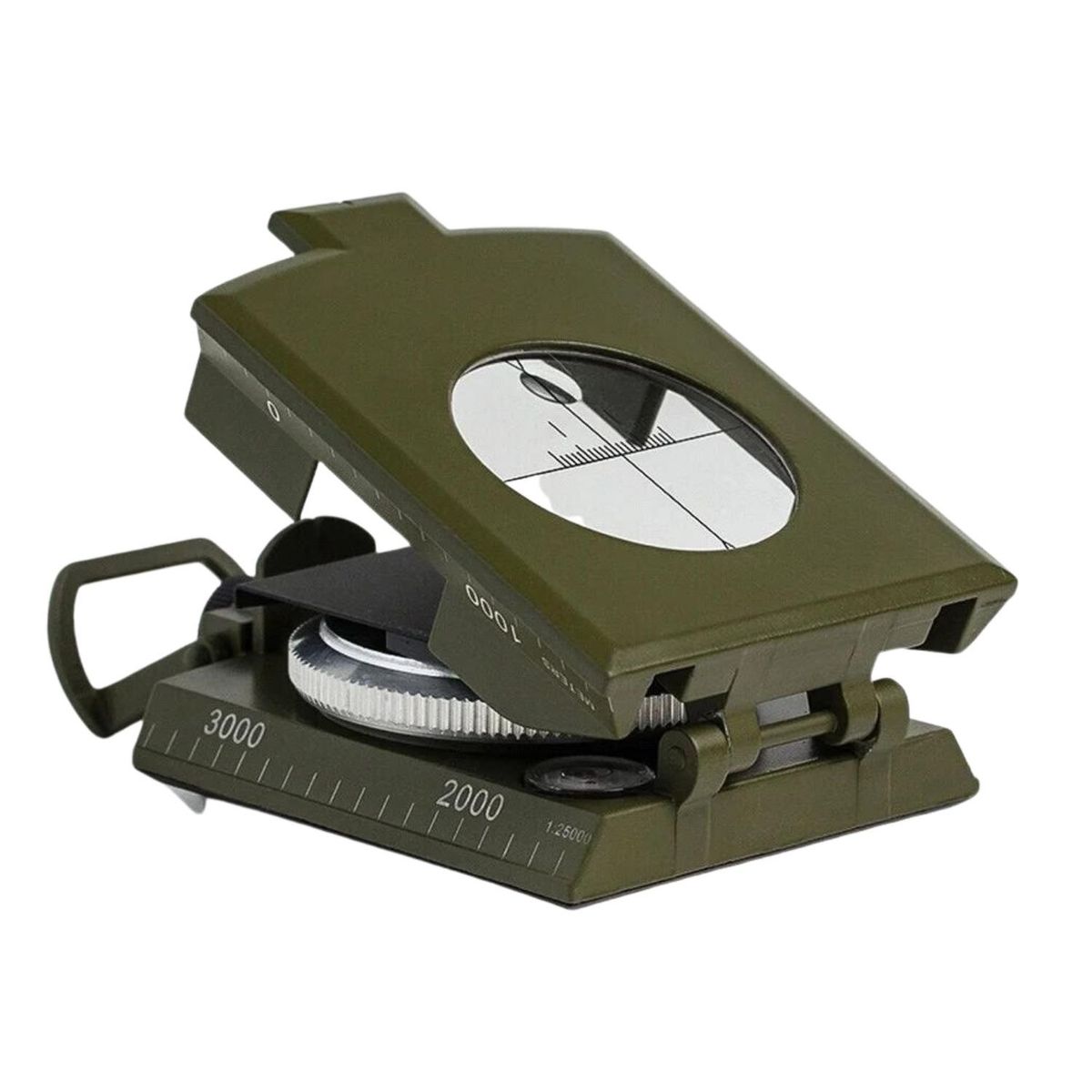 GENERICO - BRUJULA SUPERVIVENCIA COMPAS INCLINOMETRO FLUORESCENTE AA14