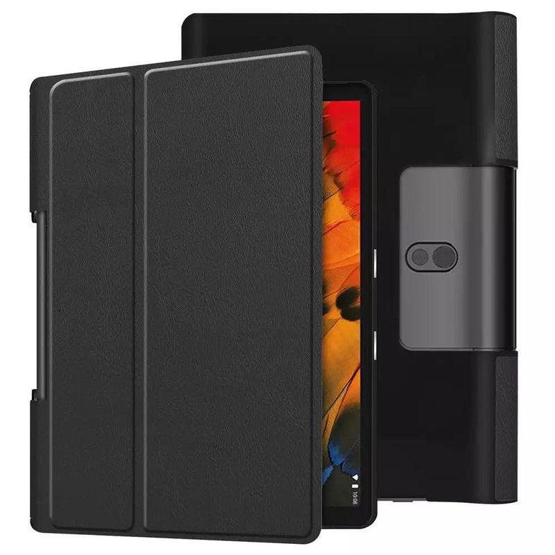 GENERICO - Funda Inteligente compatible con Lenovo Yoga Smart Tab 5 Negro