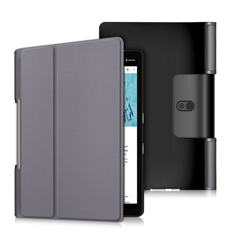 GENERICO - Funda Inteligente compatible con Lenovo Yoga Smart Tab 5 Gris