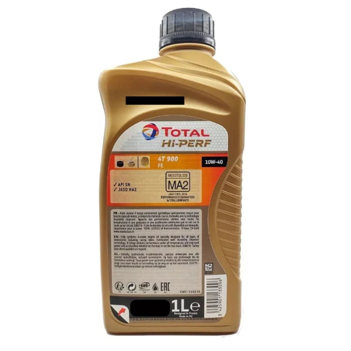 TOTAL - Aceite Moto 10W40 Total 900 4T Full Sintetico 1 Litro