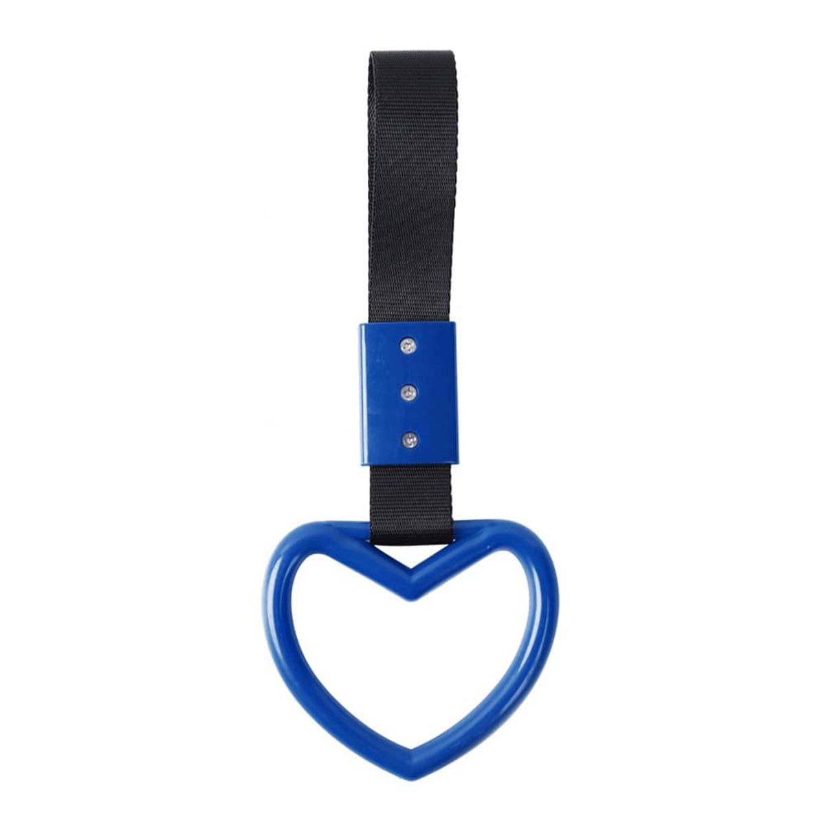 GENERICO - correa gancho de remolque delantero o trasero corazon azul