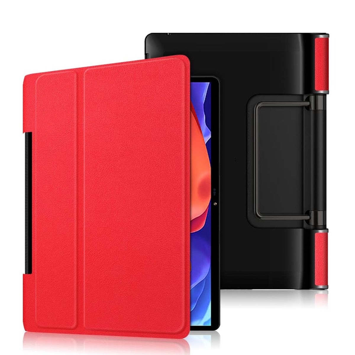 GENERICO - Funda Inteligente compatible con Lenovo Yoga Tab 13 Rojo