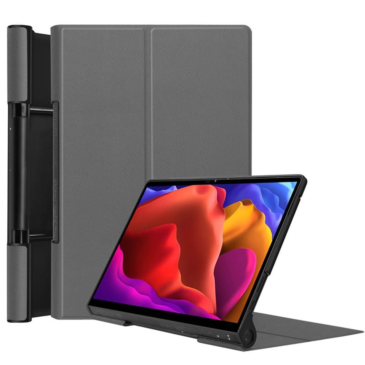 GENERICO - Funda Inteligente compatible con Lenovo Yoga Tab 13 Gris