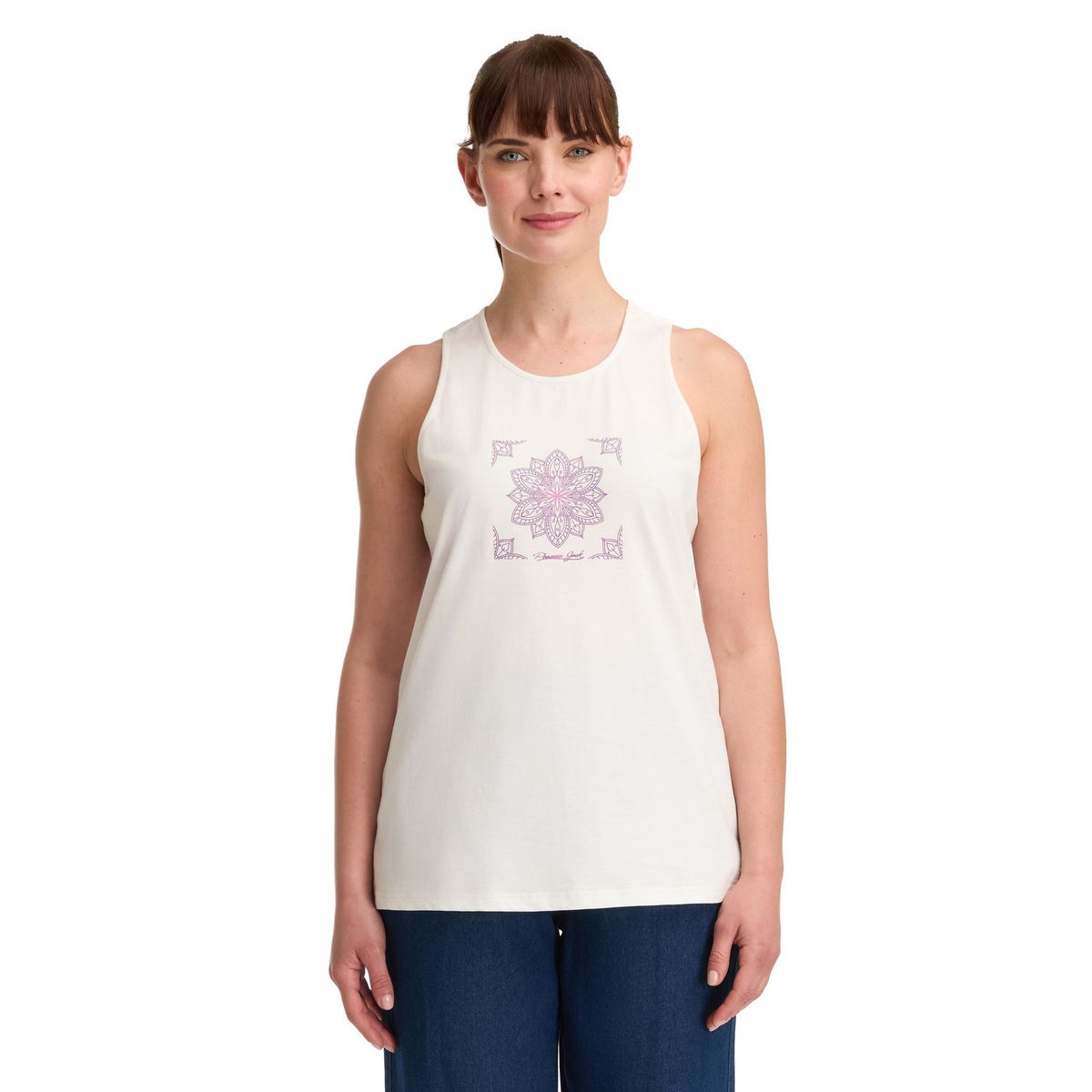 PANAMA JACK - Polera sin mangas Mujer Blanco Panama Jack