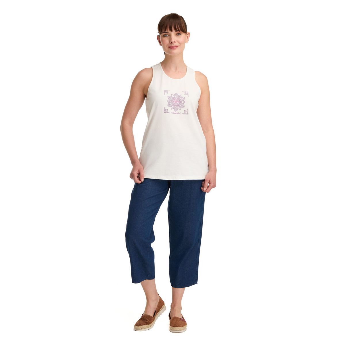 PANAMA JACK - Polera sin mangas Mujer Blanco Panama Jack