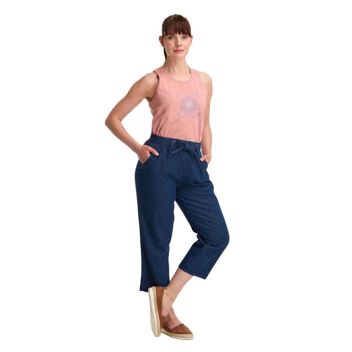 PANAMA JACK - Polera sin mangas Mujer Rosado Panama Jack