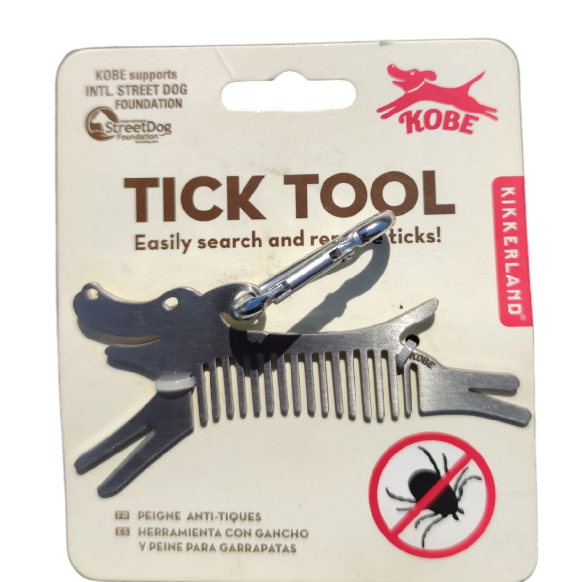 KIKKERLAND - Peine De Viaje Para Perros Kobe Kikkerland