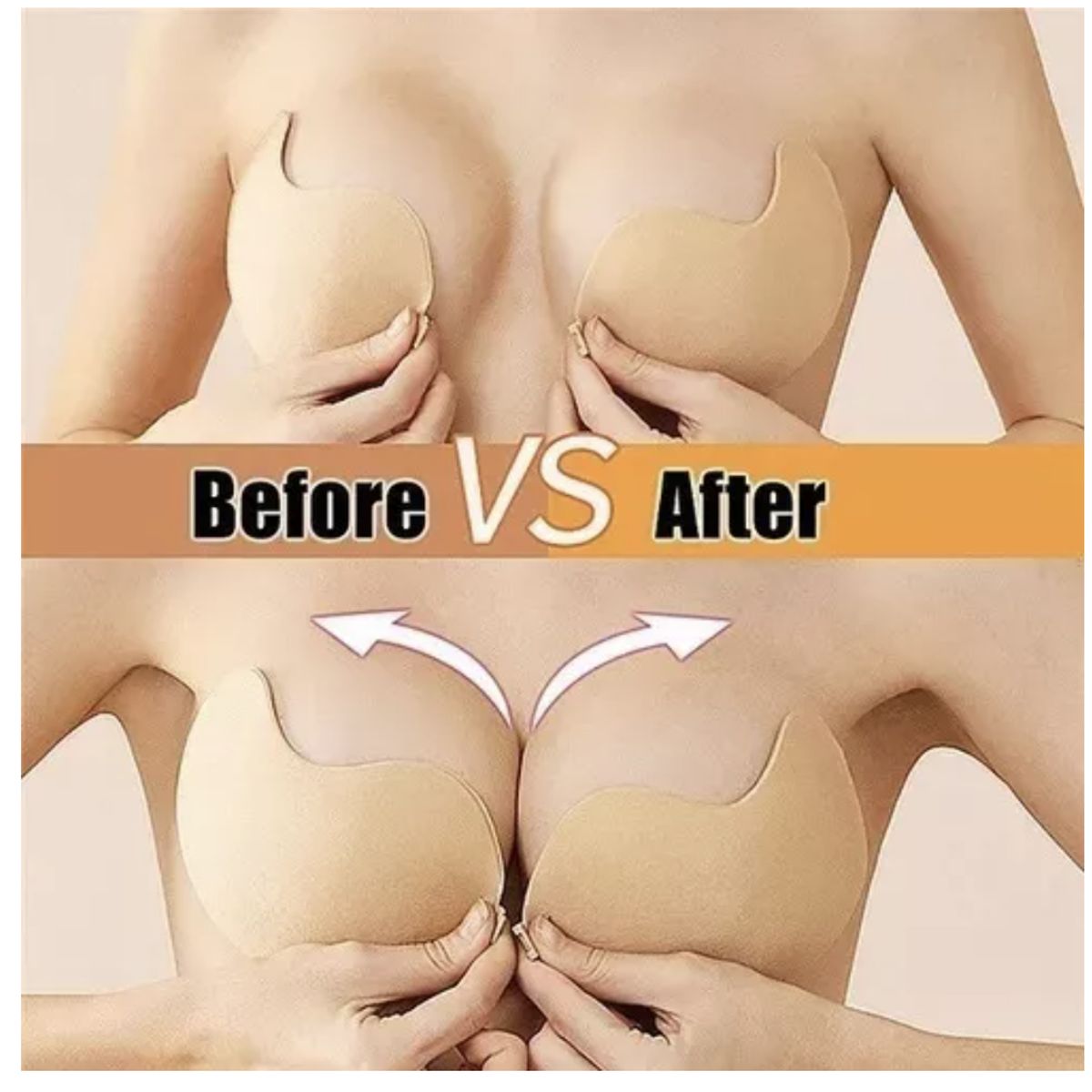 IDEAL FEMIDOM - Bra Mágico Push Up Adherible - Invisible Reutilizable Para Escotes