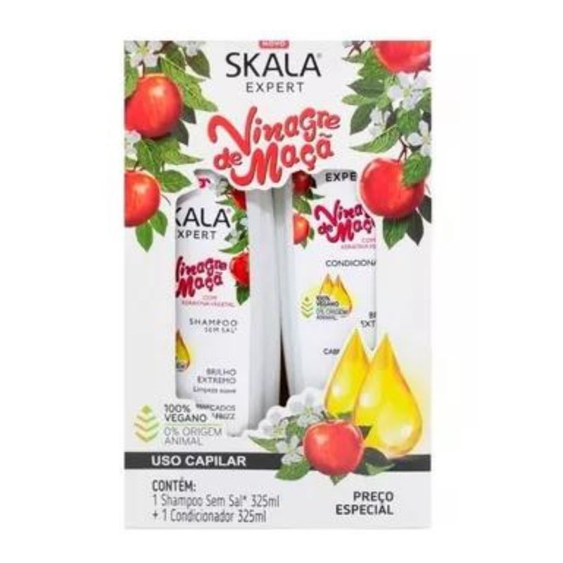 SKALA - Shampoo y Acondicionador Skala Vinagre de Manzana 325ML