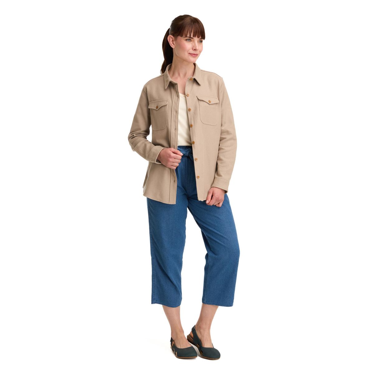 PANAMA JACK - Chaqueta Sobre Camisa Mujer Beige Panama Jack