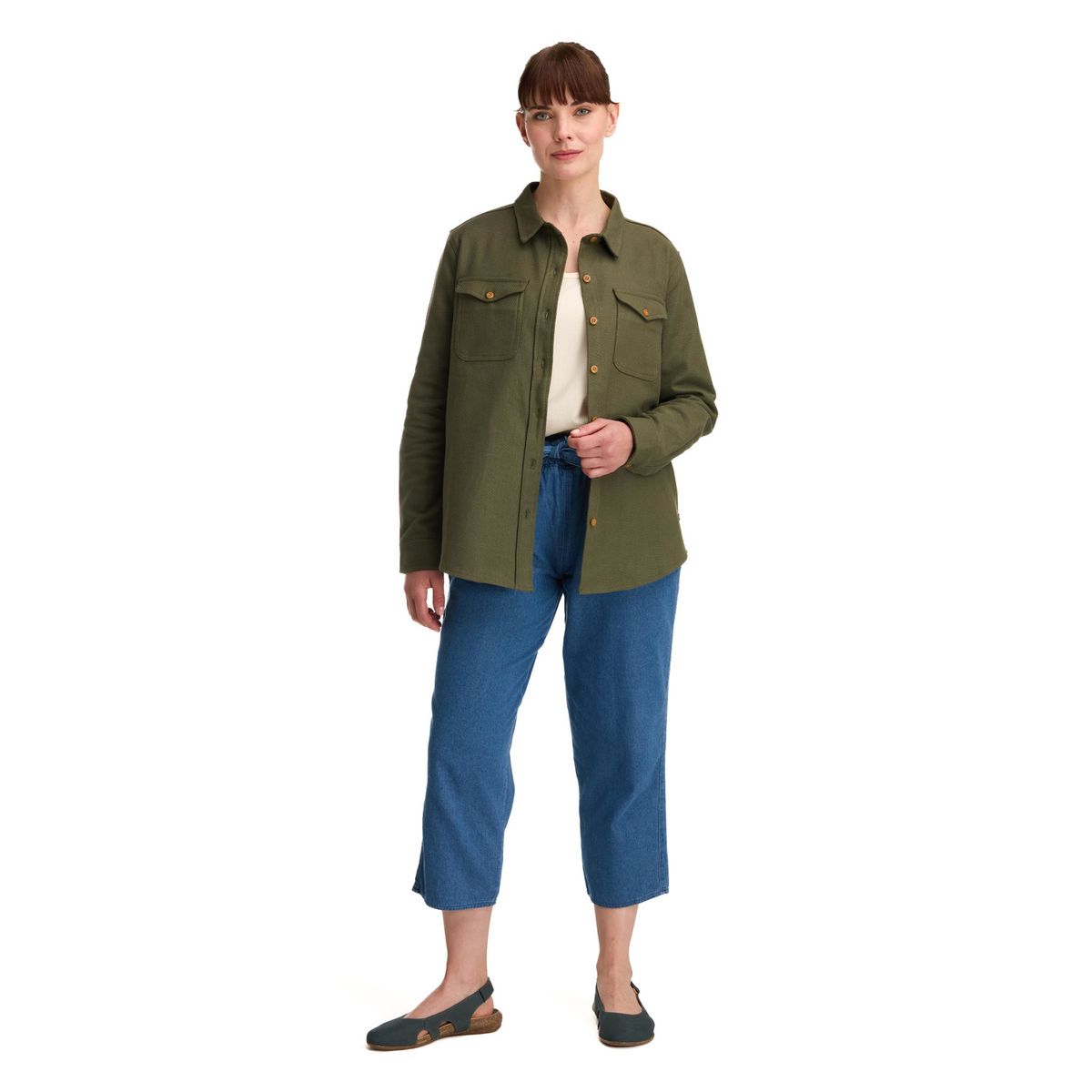 PANAMA JACK - Chaqueta sobre Camisa Mujer Verde Panama Jack