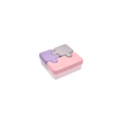 GENERICO - Contenedor De Comida Puzzle Melii - Rosa
