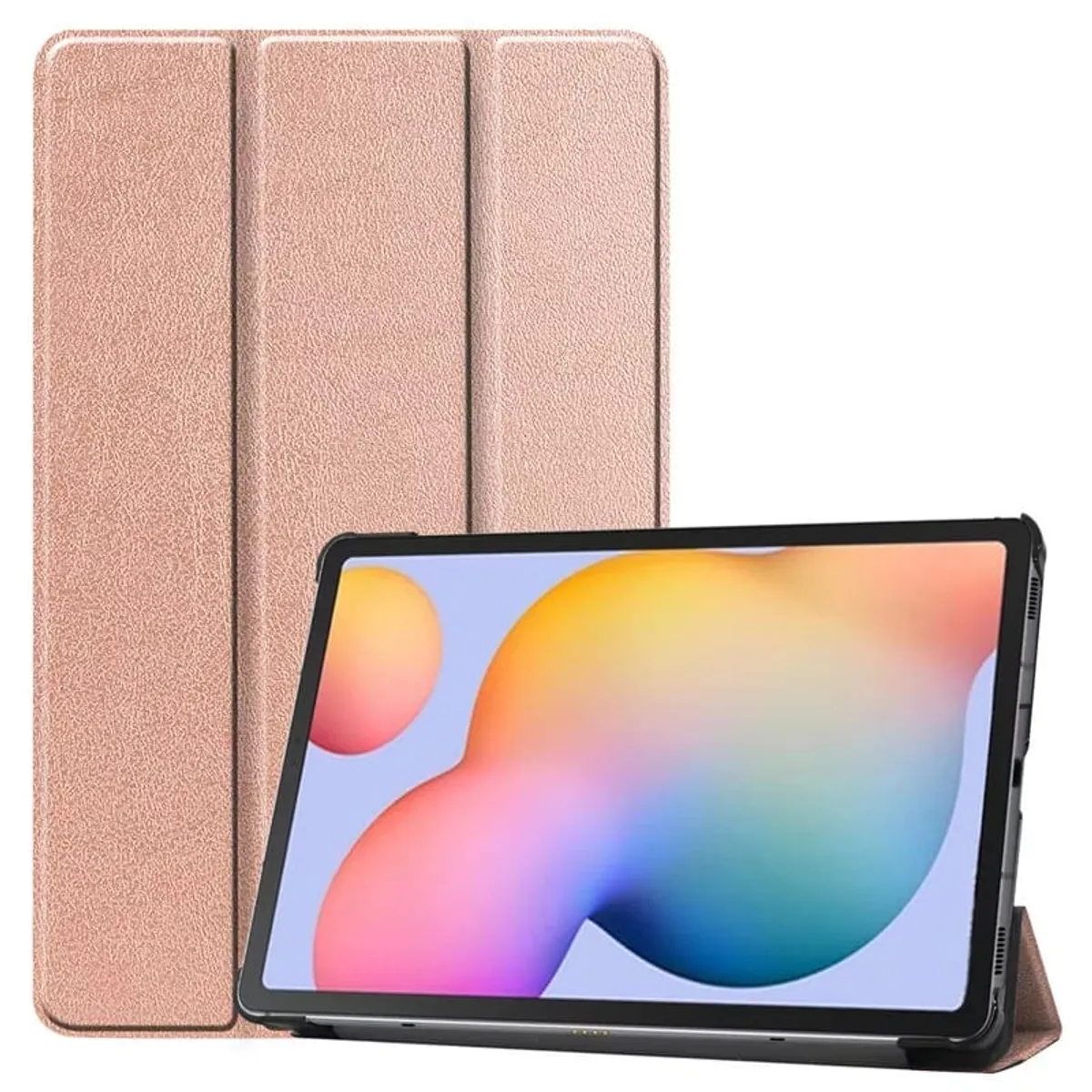 GENERICO - Funda Inteligente compatible con Samsung Galaxy Tab S6 Lite Rosa Gold