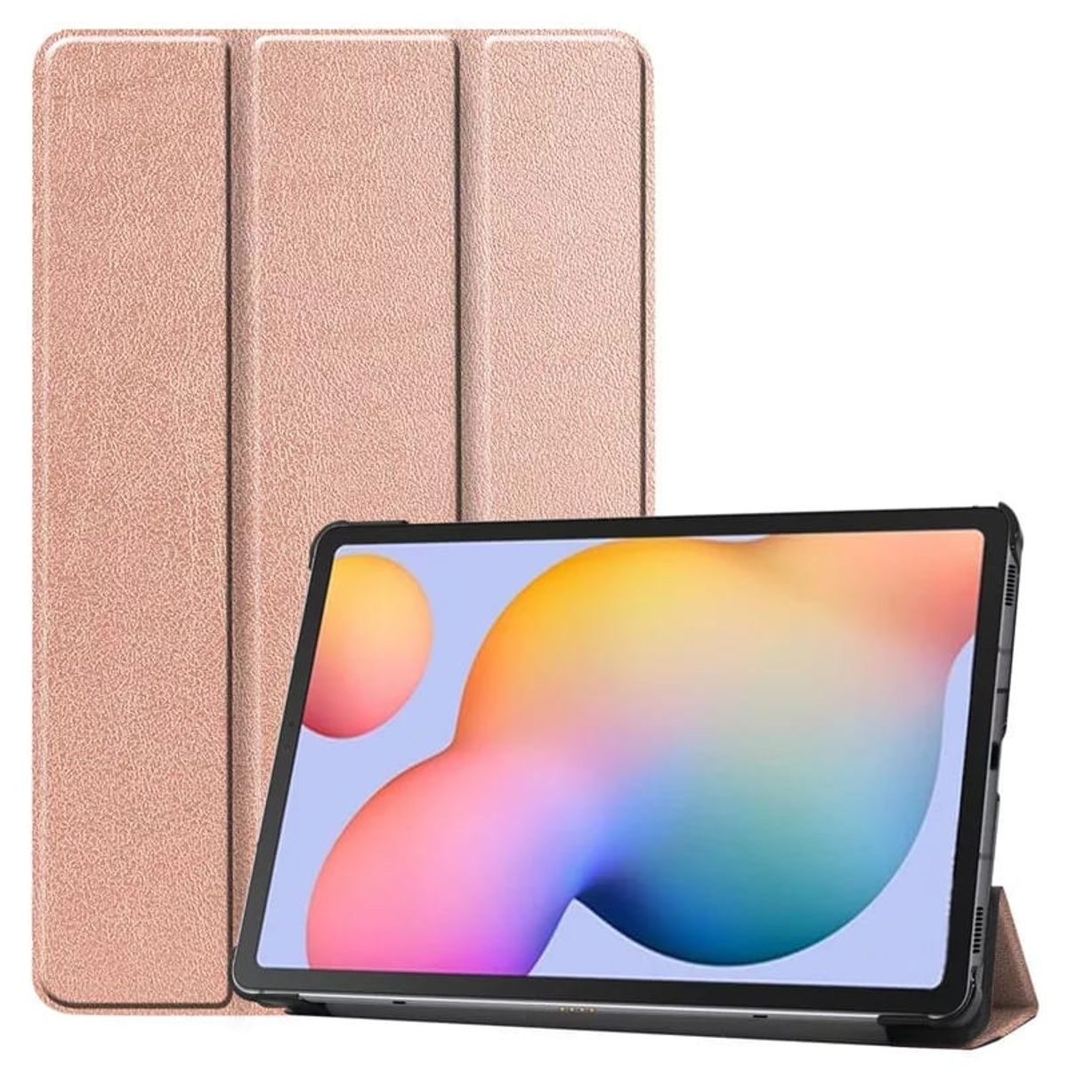 GENERICO - Funda Inteligente compatible con Samsung Galaxy Tab S6 Lite Rosa Gold