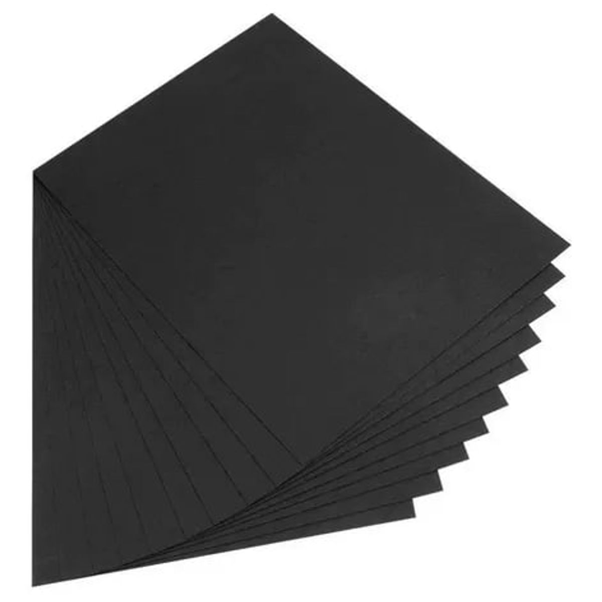 GENERICO - Papel Color Negro A4 80 g Lisa De 100 Hojas Manualidades