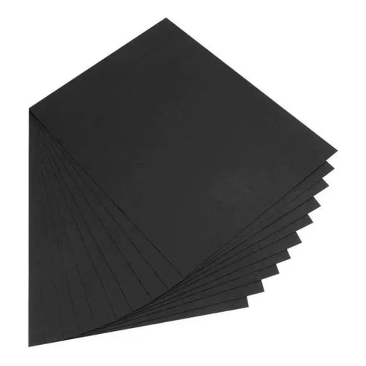 GENERICO - Papel Color Negro A4 80 g Lisa De 100 Hojas Manualidades