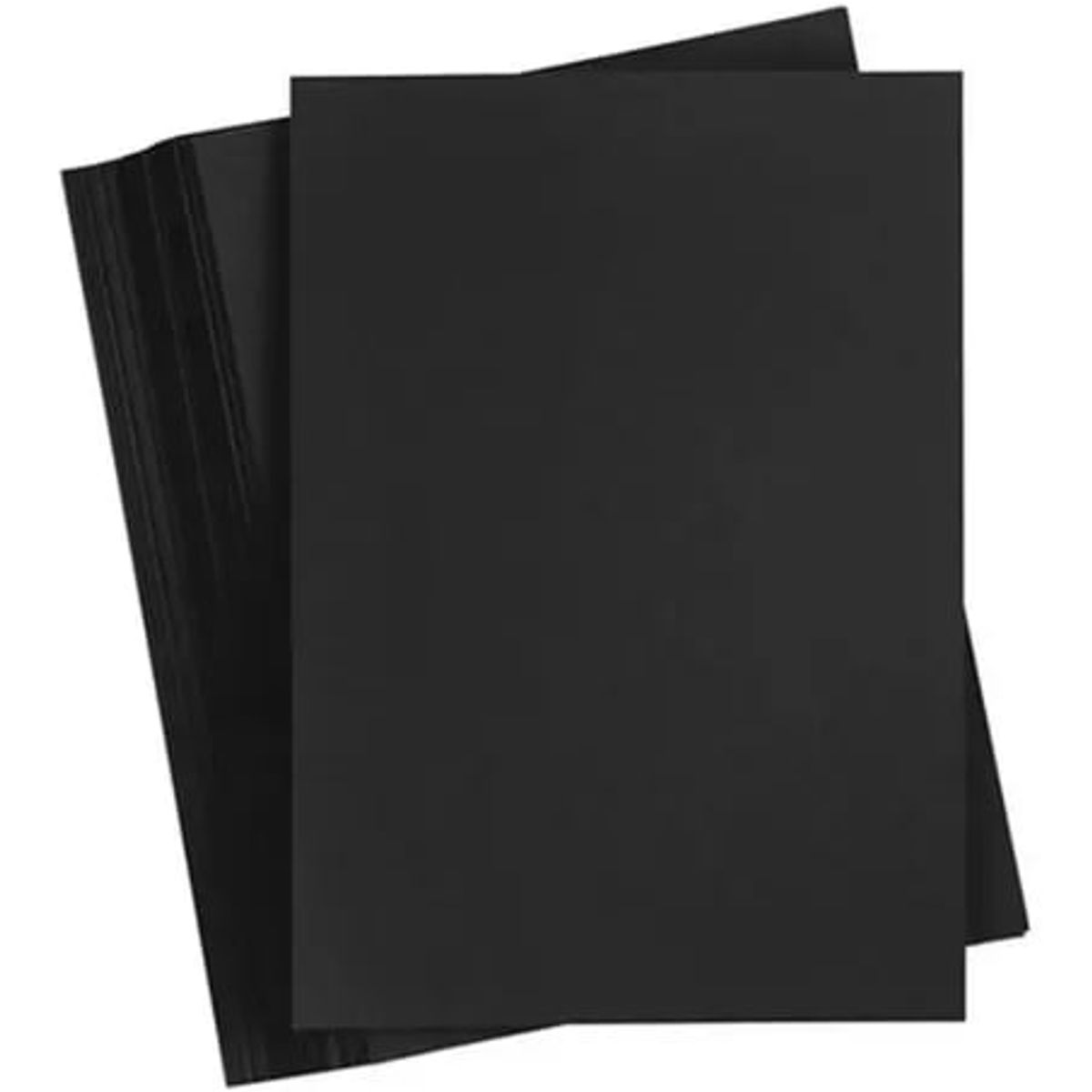 GENERICO - Papel Color Negro A4 80 g Lisa De 100 Hojas Manualidades