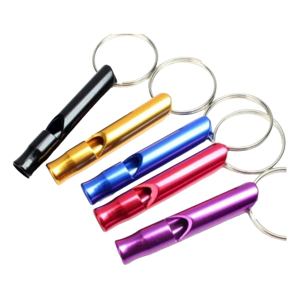 GENERICO - 6 SILBATOS EMERGENCIA  ALUMINIO POTENTE Y AGUDO AH55