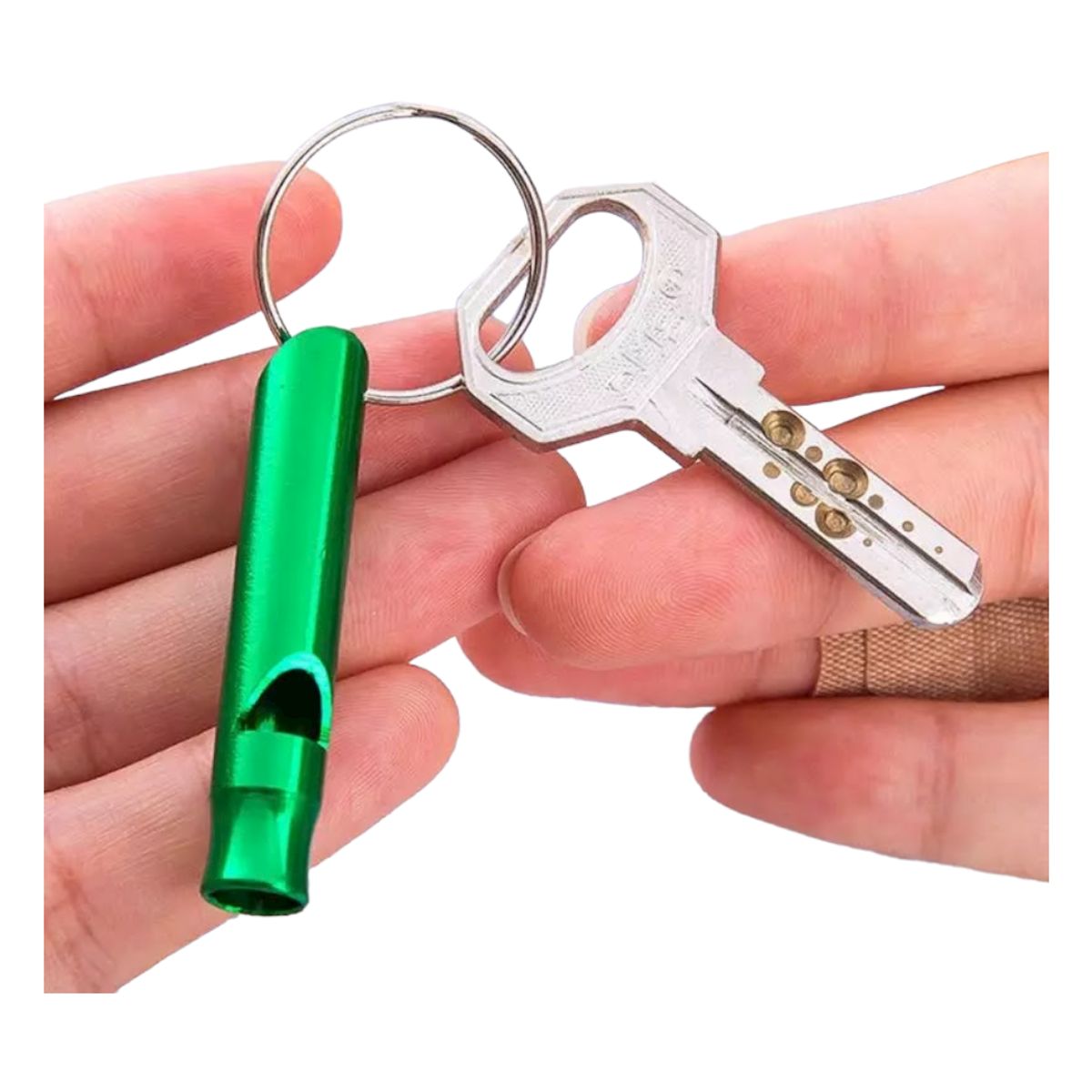 GENERICO - 6 SILBATOS EMERGENCIA  ALUMINIO POTENTE Y AGUDO AH55