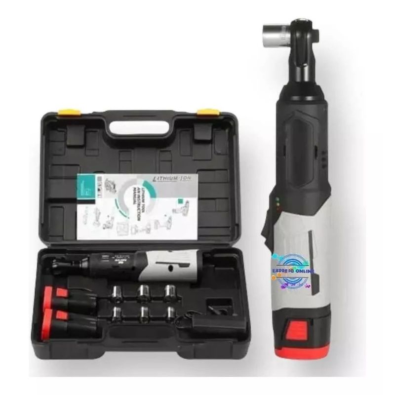 SHOP EHOME BAG - Chicharra Inalámbrica 18v /cuadro 3/8 con 2 Baterías