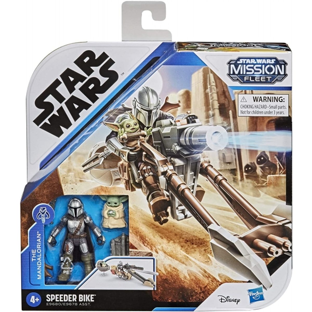 HASBRO - HASBRO E9680 STAR WARS MISSION FLEET EXP MANDO CHILD SPEEDER