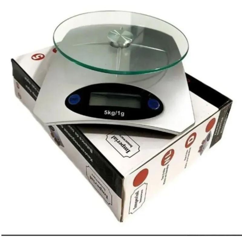INVENCIBLE - Balanza Pesa Gramera Digital Hasta 5 Kilos AG37