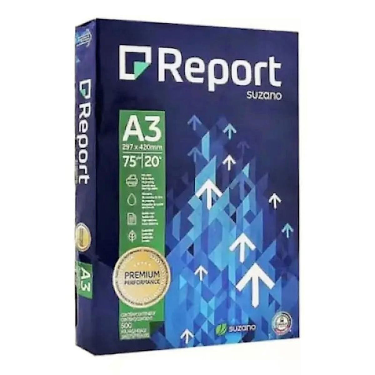 GENERICO - Resma A3 Report 75 G/m2 X 500 Hojas Multiuso Premium