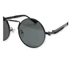 INVENCIBLE - LENTES DE SOL RETRO PUNK LENNON BLACK + ESTUCHE MY06