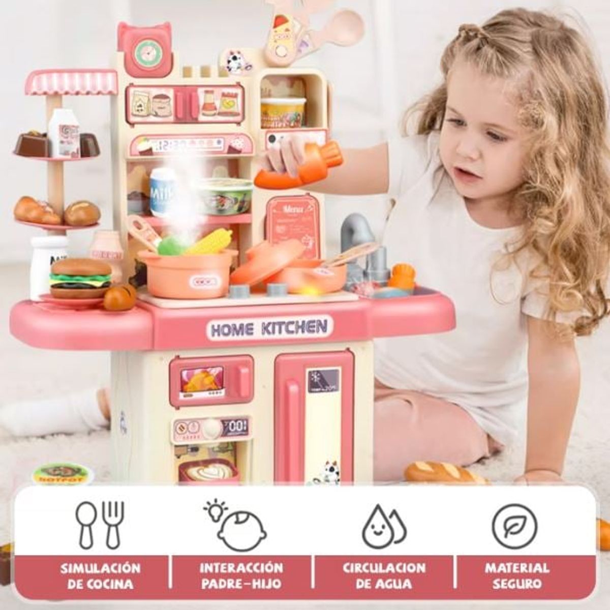 GENERICO - COCINA JUGUETE CON 32 ACCESORIOS