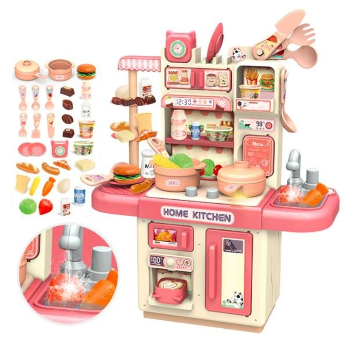 GENERICO - COCINA JUGUETE CON 32 ACCESORIOS