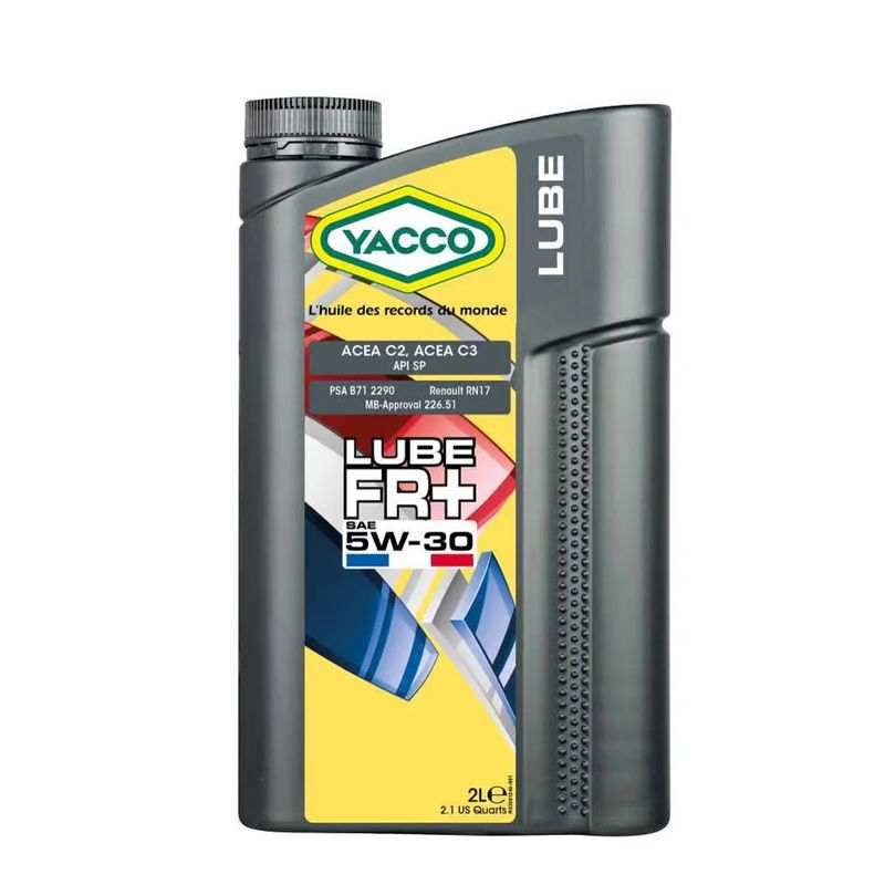 GENERICO - Aceite Motor Yacco 5w30 Lube FR+ 2 Litros