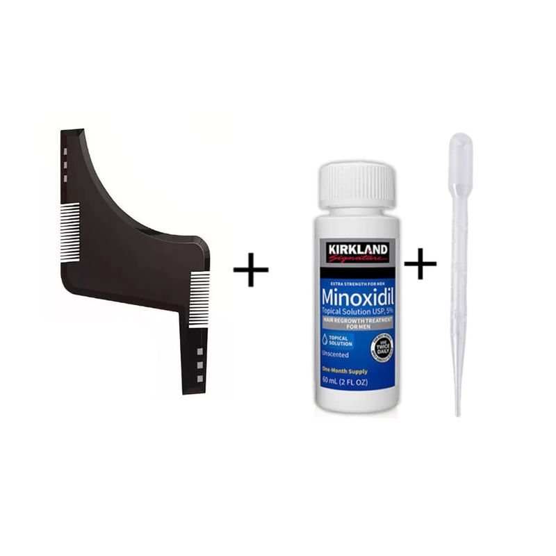 KIRKLAND - MINOXIDIL KIRKLAND TRATAMIENTO 1 MESES + PEINE M